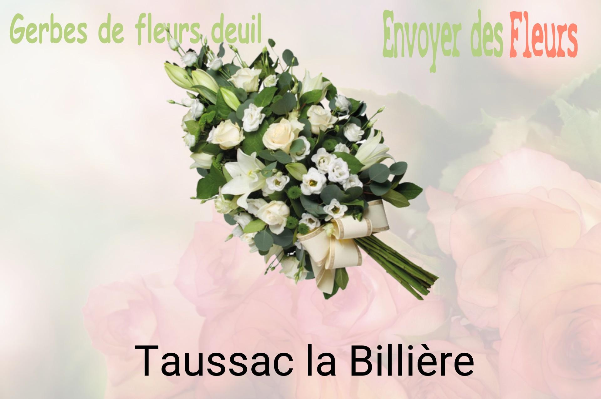 Gerbe de fleurs de deuil livrée à Taussac-la-Billière